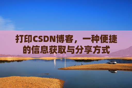 打印CSDN博客，一种便捷的信息获取与分享方式